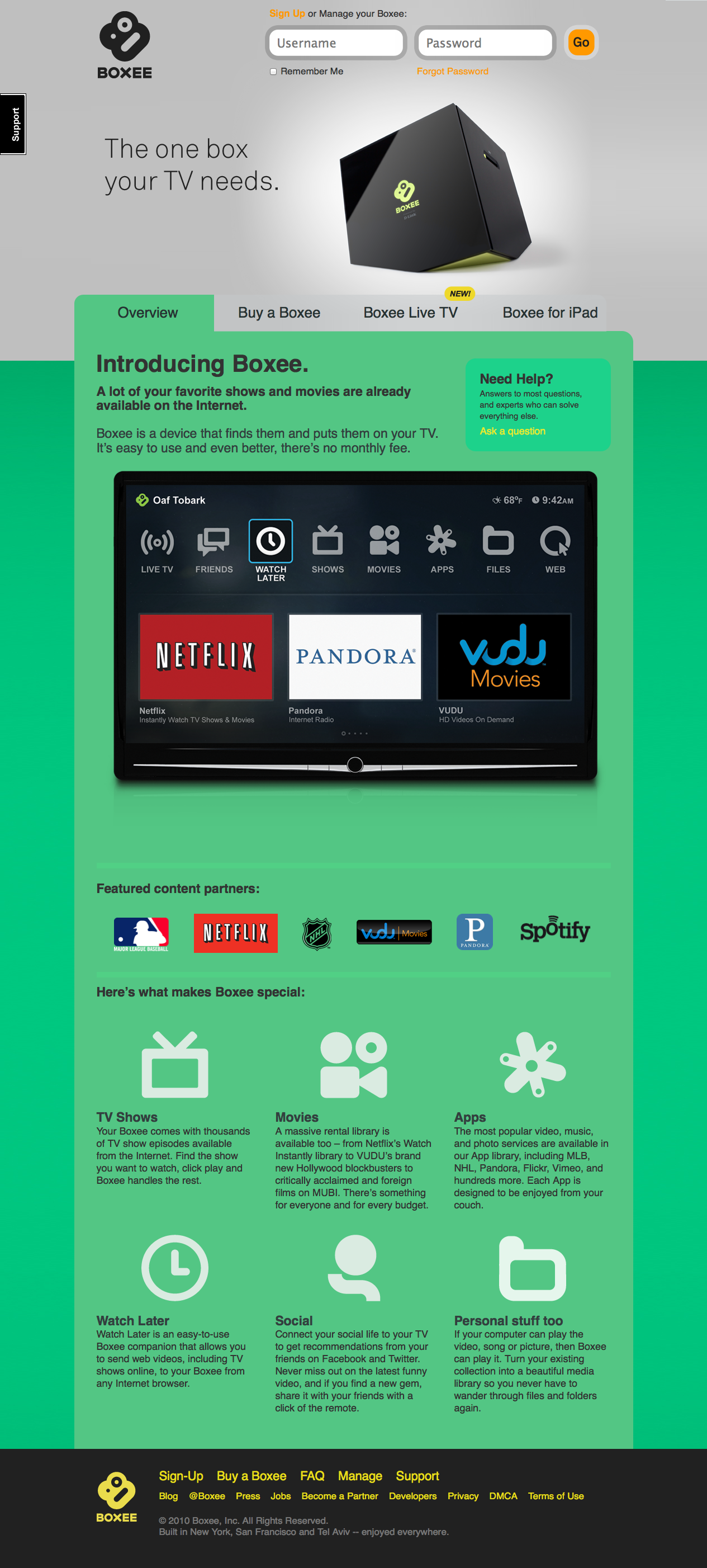 boxee applications